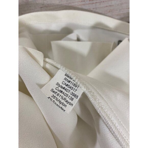 NWT Bailey 44 Women's White Double Front Zip Mini Skirt - Large - Picture 11 of 12